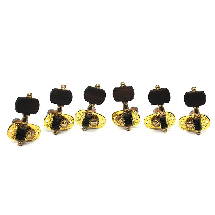 Rosewood Bearing Guitar Tuning Pegs Guitar Accessories Gold Classical Guitar Tuning Peg