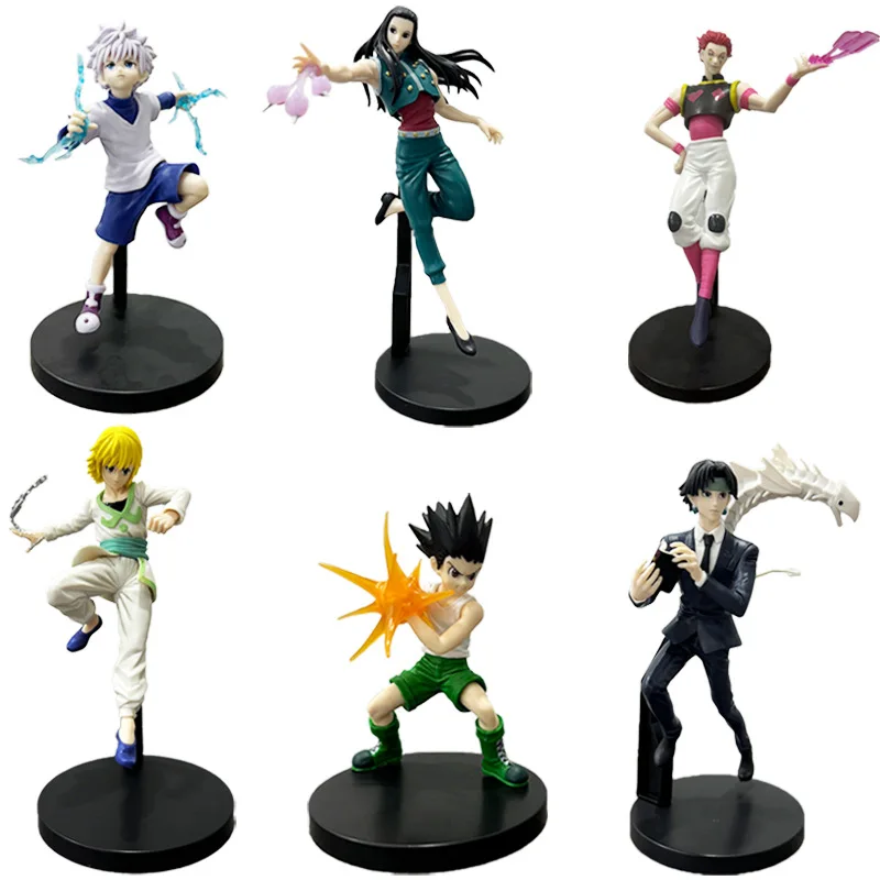 6 Styles Hunter X Hunter Japanese Anime Action Figure Anime GON FREECSS PVC Collectible action Figures Cartoon Figure Statue Toy