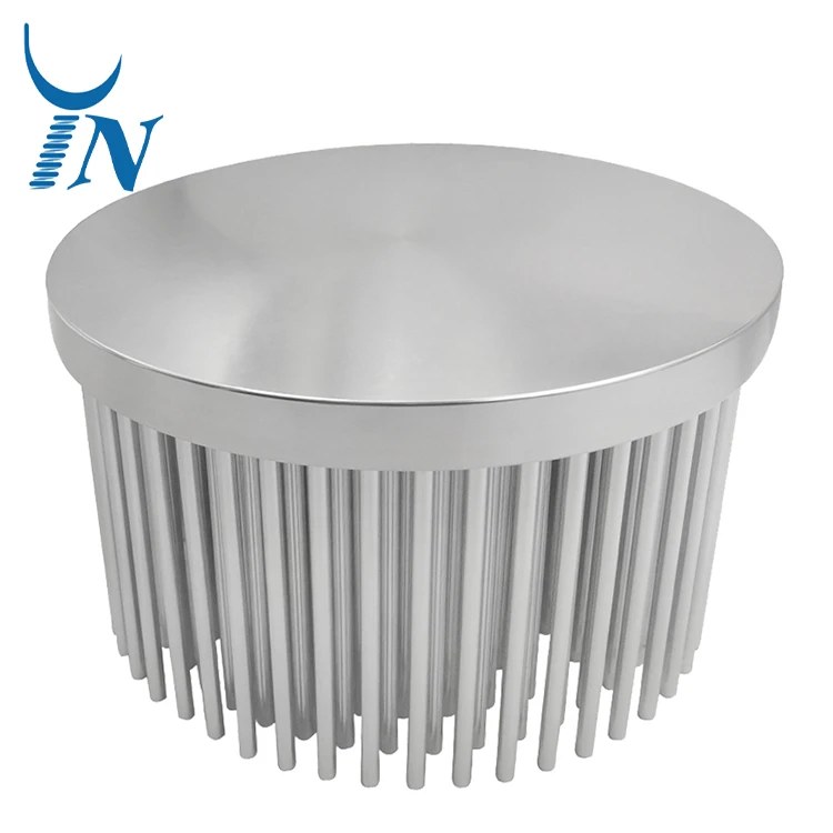 Custom High-performance Aluminum Profile Radiator Anodizing Finish Round Cold Forging Heat sink