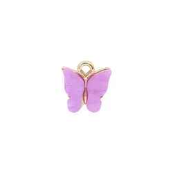 European and American fashion butterfly alloy accessories female key chain pendant DIY accessories Bracelet Earrings Necklace