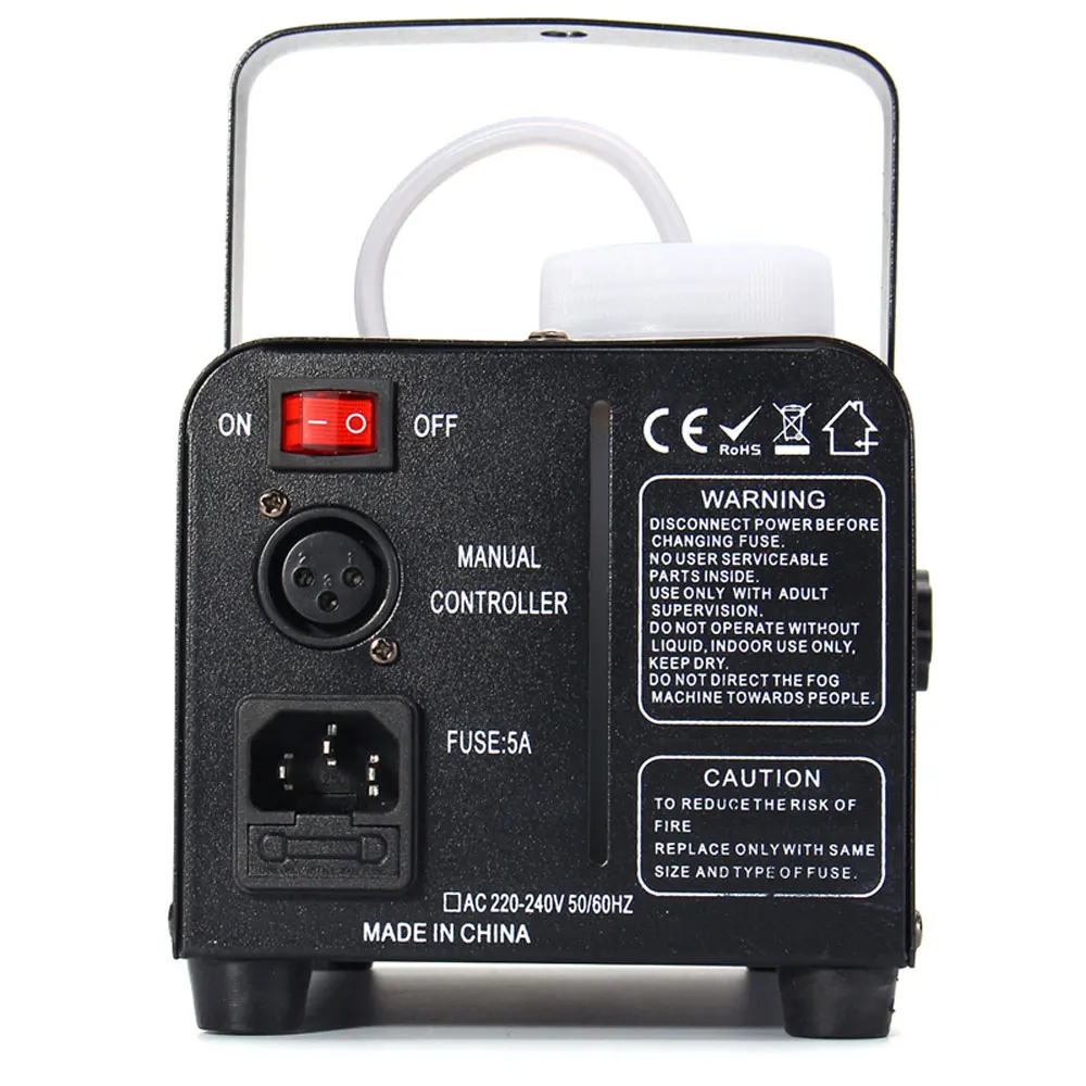 500W RGB Fog Machine Stage Light for Wedding Stage with Remote Control DJ Smoke Machine