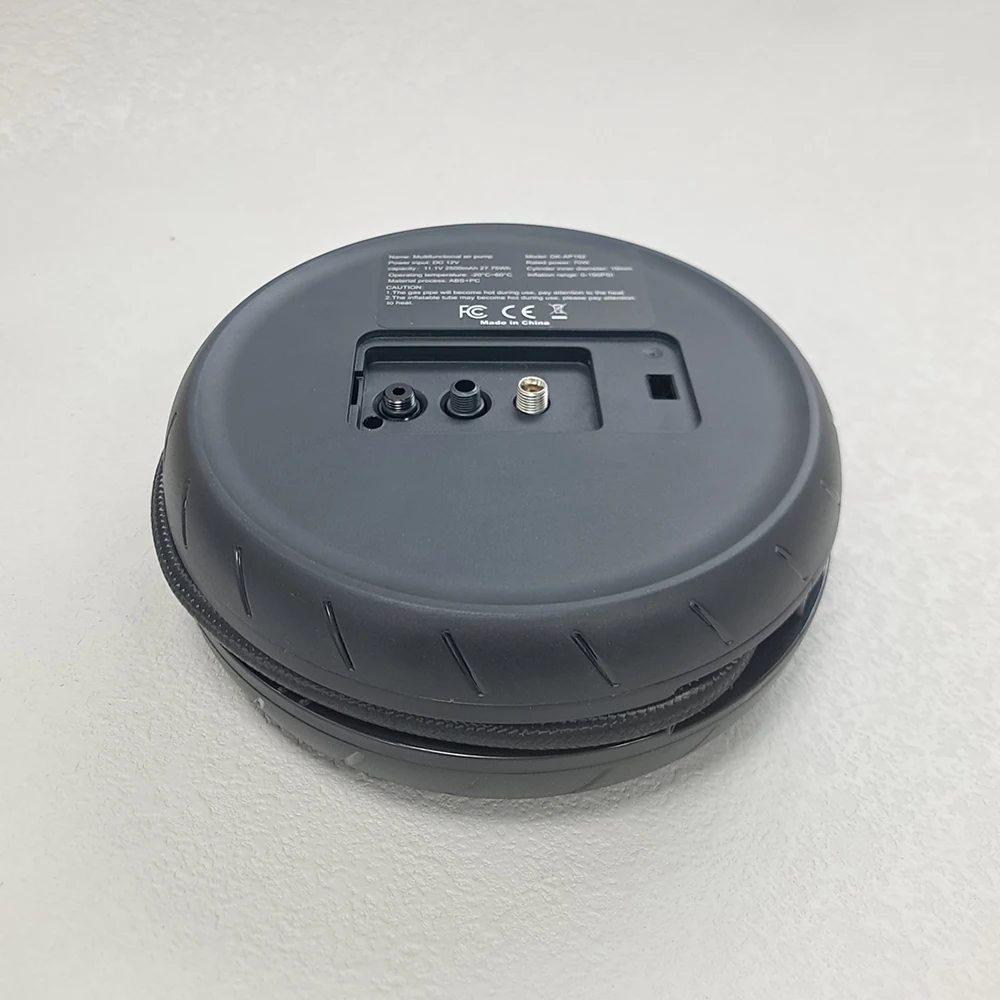 Portable 7500mAh 27.7Wh Car Tire Pump Inflator with New Design Multi-Function 12V Car Gau including Tire Pressure Monitor