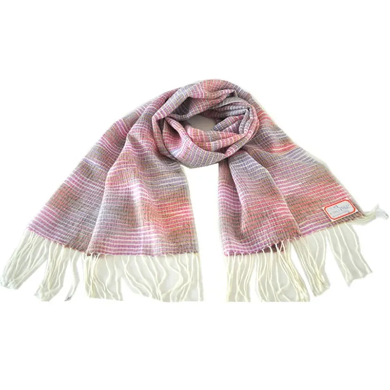 BLUE PHOENIX rainbow scarf 100% wool multiple color hijab pashmina scarf shawl tassel tallit jewish long scarf shawl women hijab