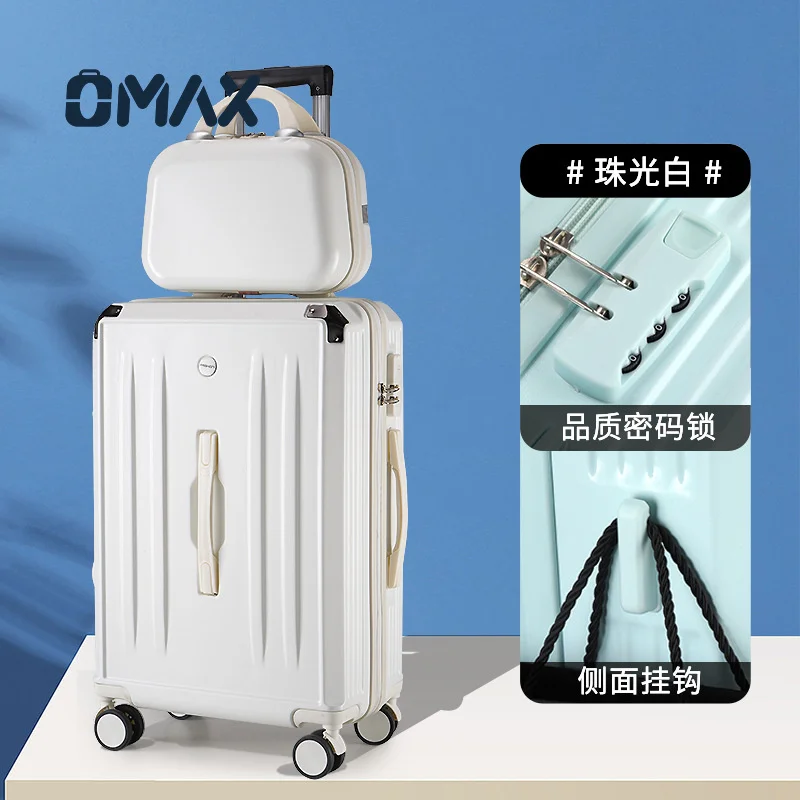 OMAX Suitcase Factory Female Student Sports Large-Capacity Suitcase Strong Scratch-Resistant Wear-Resistant Small Luggage Sets