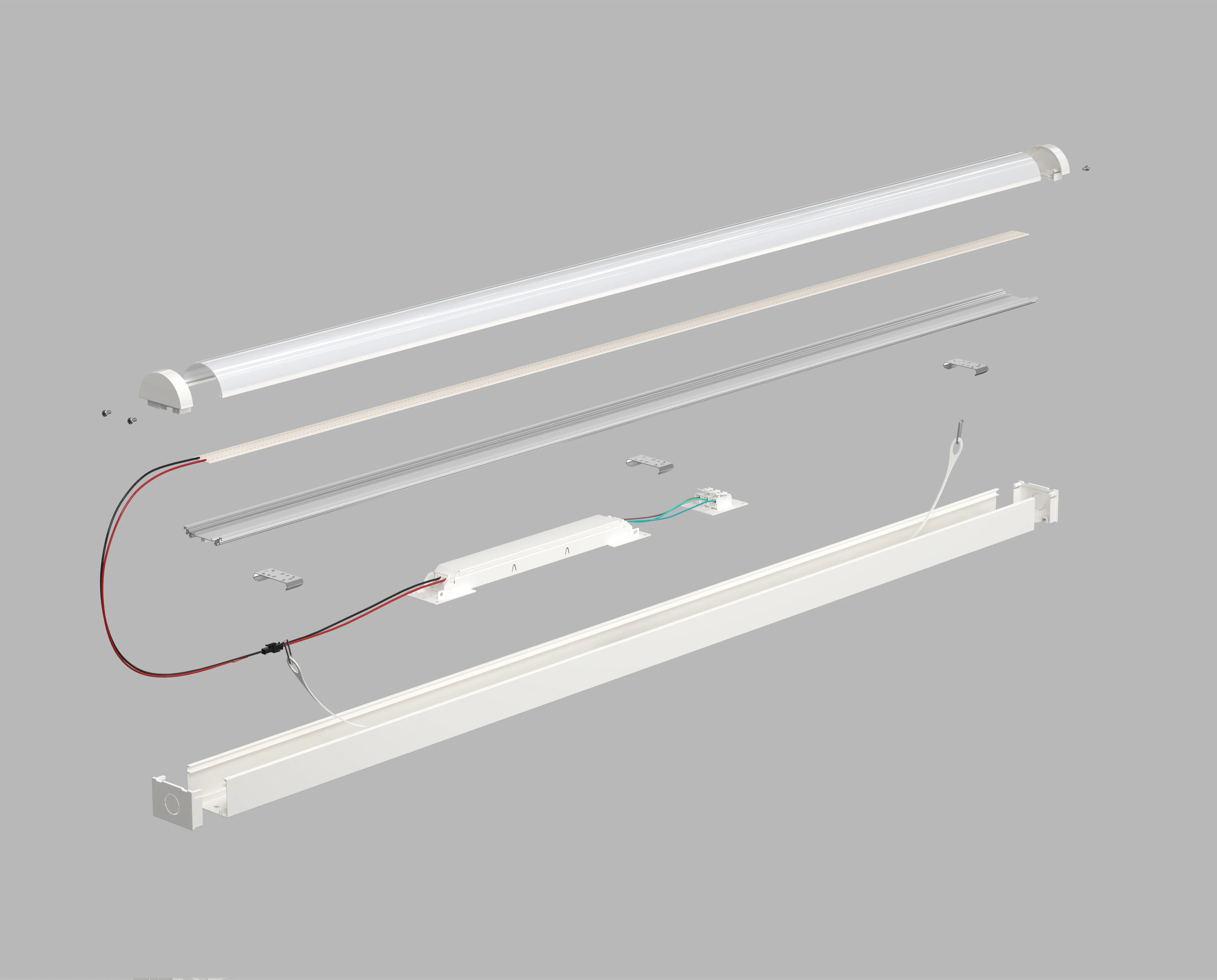 Free Sample Dimmable 50w Linear Lamp Linkable Led Batten Light Led Tube 150cm SMD 2835 4ft Led Tube Led Linear Light
