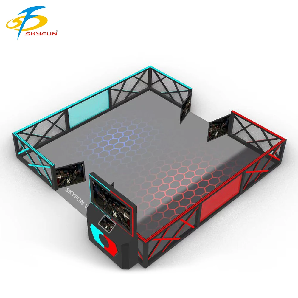 Skyfun One Stop Solution VR Theme Park Multiplayer Interactive VR Roaming Game, 9D VR Shooting Free Walking Big Space