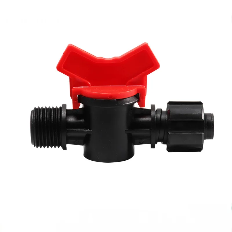 16*1/2 And 20*3/4 Plastic Tooth Bypass Valve With Lock Quality Mini Valve For PE Tubing Drip Tape Fittings Farm Irrigation Valve