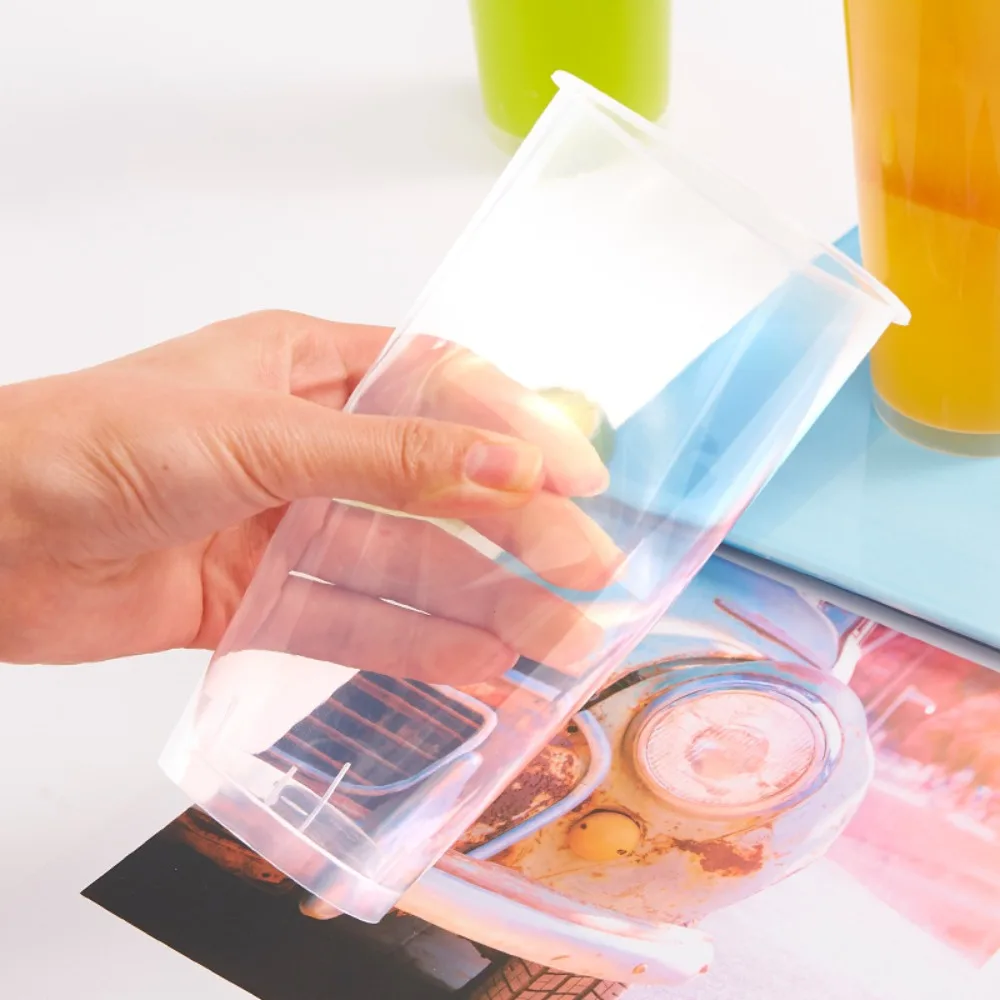 17 OZ Pearl Bubble Milk Tea Cups 90 Caliber 500ml Plastic Boba Bubble Cup For Milk Tea Coffee  Drinking Disposable Milk Tea Cup