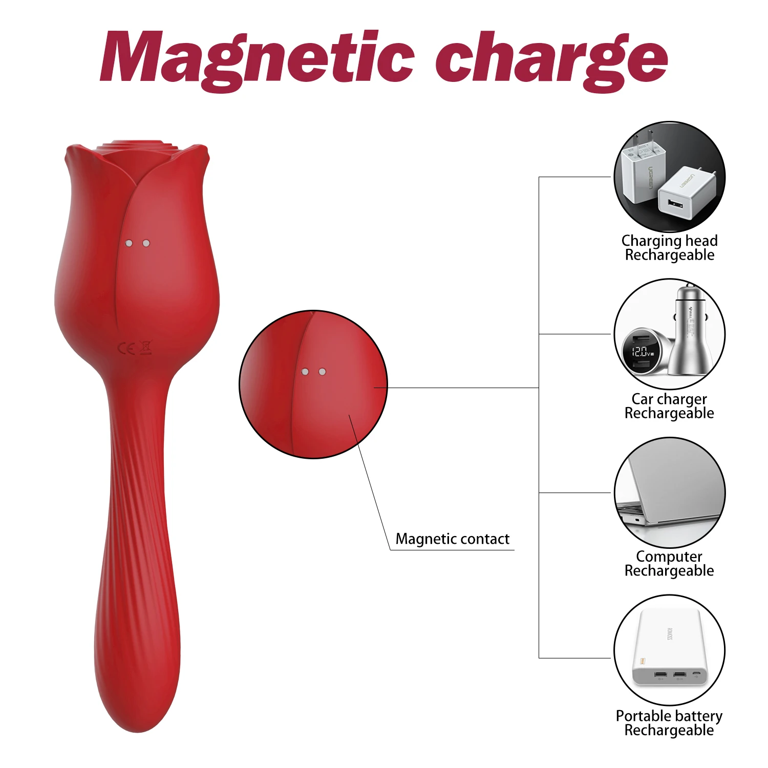 Double Motor Masturbator Sucking Vibrator Clit Sucker Clitoral Stimulator Vagina Vibrating Rose Sex Toy Rose Vibrator