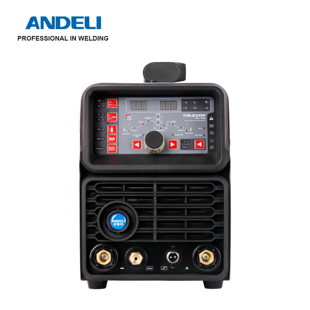 
ANDELI Inverter TIG-250P Digital AC/DC Pulse TIG Welder with MMA Aluminum Welding Machine TIG Welding Machine 