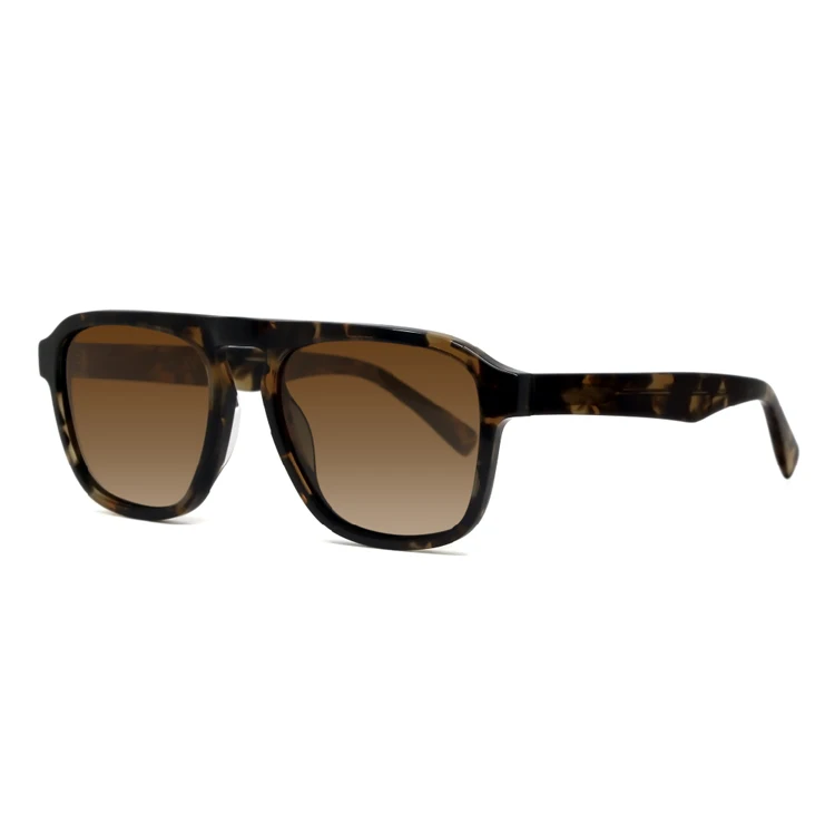 
Fashion Square Acetate Polarized Sunglasses For Men 