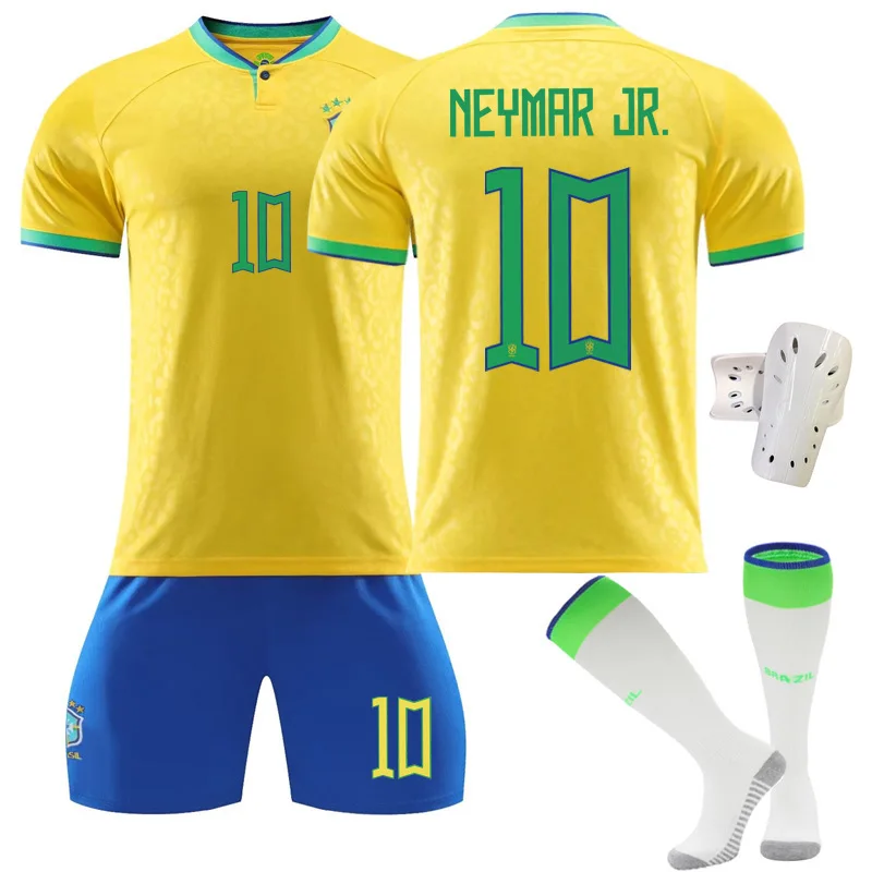 2223 Brazil home jersey No. 10 Neymar 20 venius 9 chalisen 18 resus soccer suit set