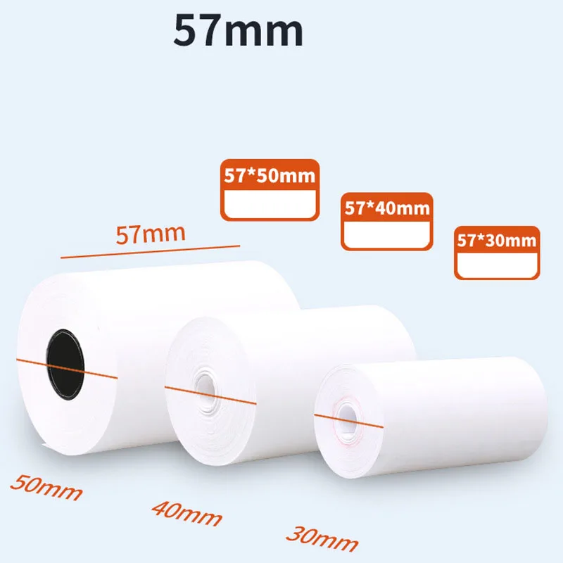 Factory Direct Sale 57*50 80*80 Cash Register Paper POS ATM Paper Rolls for POS Machine - OEM Available!