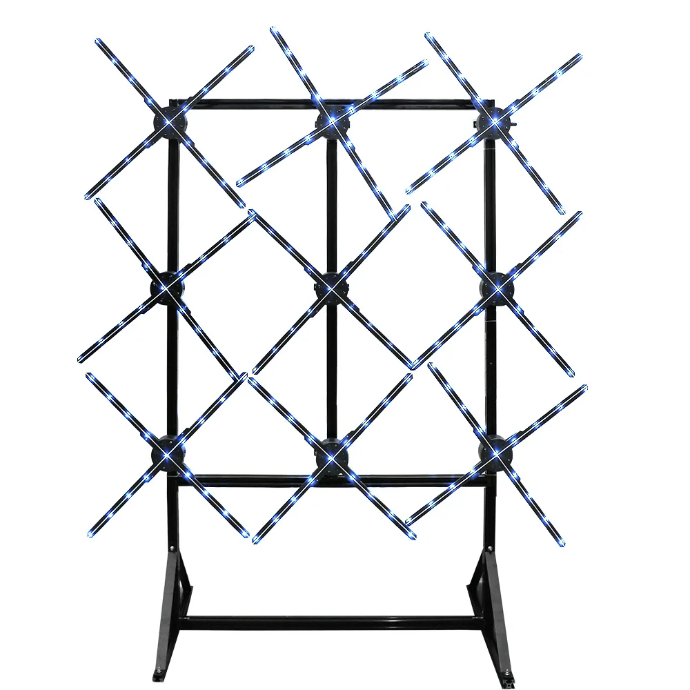 New 65cm 3*3 9pcs Splicing Wall 3d Hologram Advertising Hologram Display Holographic Fan 3d Hologram Display Wall