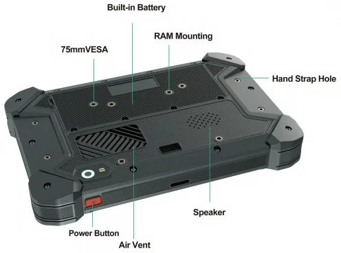 New 7 inch Rugged IP67 Linux Tablet panel Canbus RS232 LAN GPIO ACC RS485 Agriculture Camera Open GL 3D Geo SDK Yocto