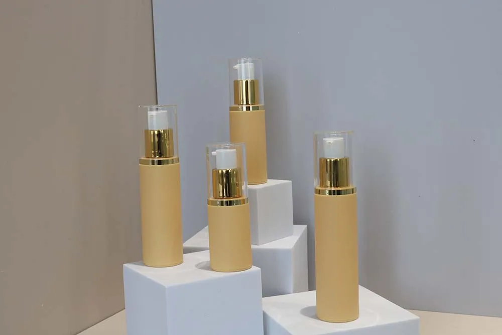 Support Customized Airless Bottle 20ml 30ml 40ml 50ml Frosted Empty Plastic Packing Airless Pump Bottles