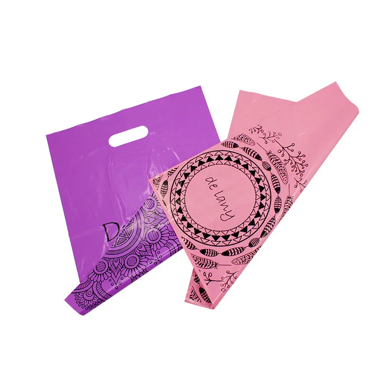 Custom printed eco friendly polythene oxo biodegradable hdpe ldpe plastic carry shopping bags