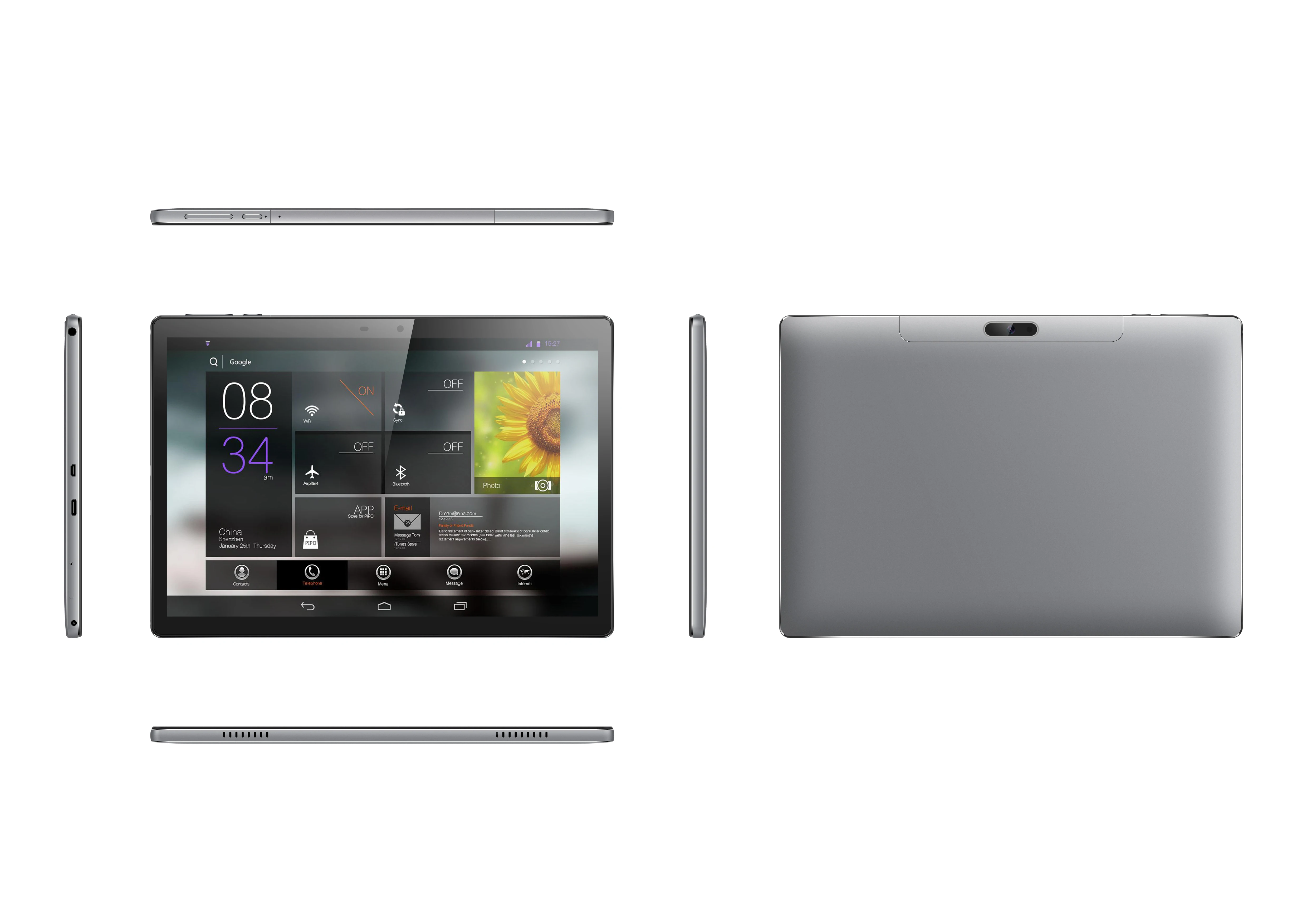 New tablet pc android 10.1inch MT6797 Helio X20 deca core 2.3GHz 4GB+64GB dual nano sim 1920*1200 G+G touch screen 2.5d
