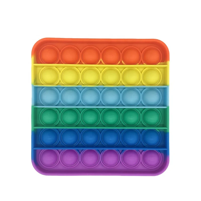  food grade sensory poppet silicone pops its squeeze online fluorescent popper fidget toy push bubble for