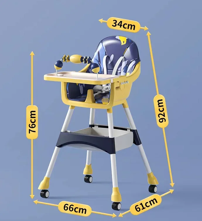 baby High Leg Feeding Chair With Safety Belt Adjustable  Baby High Chair Baby Feeding Chair