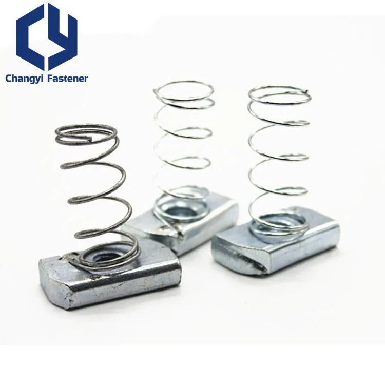 304 316 Stainless Steel Nut M5 M6 M8 M10 M12 Galvanized Metal Channel Strut Spring Nuts Without Spring