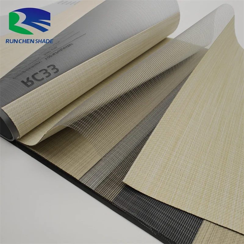 Factory Zebra Blind Day Night Horizontal Manual Polyester Zebra Blind Fabrics