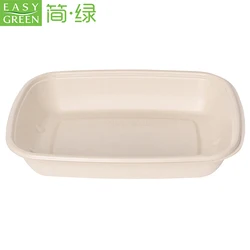 Easy Green Corn Starch Food Container With Corn Starch Lid For Food Package