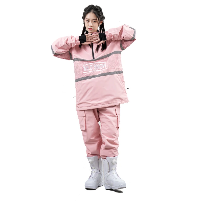 Waterproof And Windproof 2 Pieces Snow Set 3layer Hard Shell Kids Snow Wear Clothes Men Ski Jacket clothing