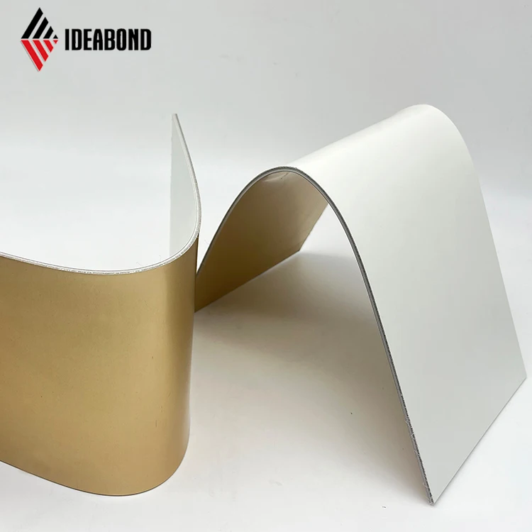 2024 Newly Designed Bendable Cladding Panels ACM Panels Bending Bent To Shape Unbreakable Core PVDF Aluminum Composite Panel