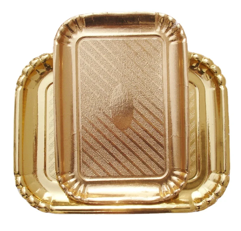 Hot Sale Disposable Golden Square Cake Board Paper Cake Tray Custom Cake Board