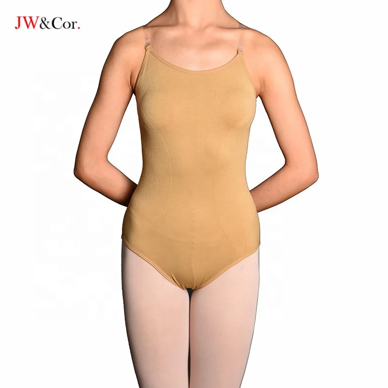 JW Removable straps adult ballet dance underwear seamless nude camisole ballet leotard