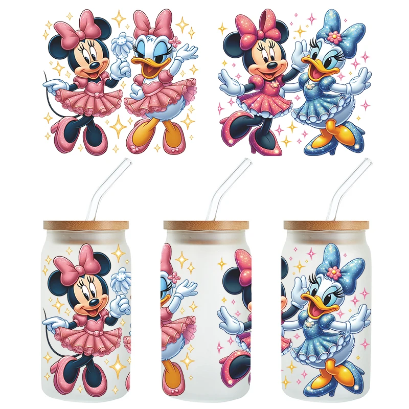 Customized Libbey Glass Jar UV DTF Cup Packaging Transfer 16 oz High Quality Evil Eye UV DTF Cup Packaging Transfer