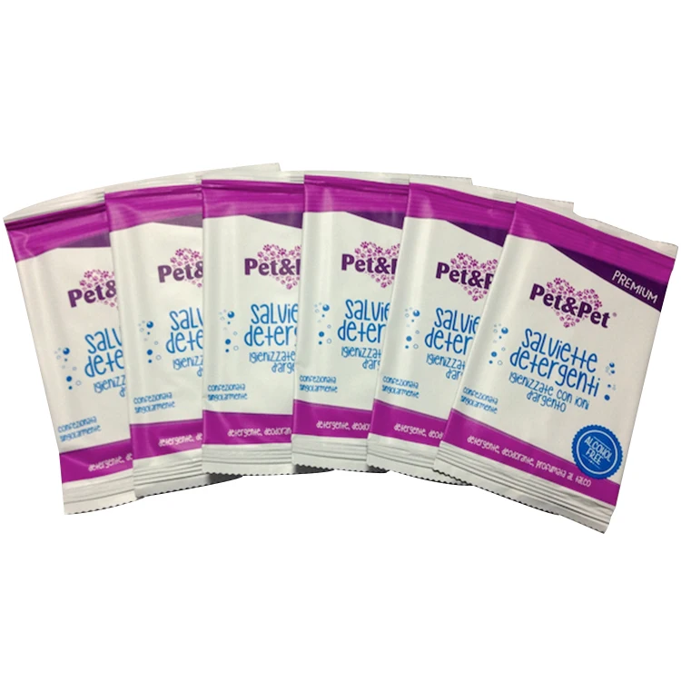 Customized Spunlace Material Hygiene Organic Dog Cat Paw Ear Eye Tooth Clean Grooming Pets Dog Cleaning Wet Wipes