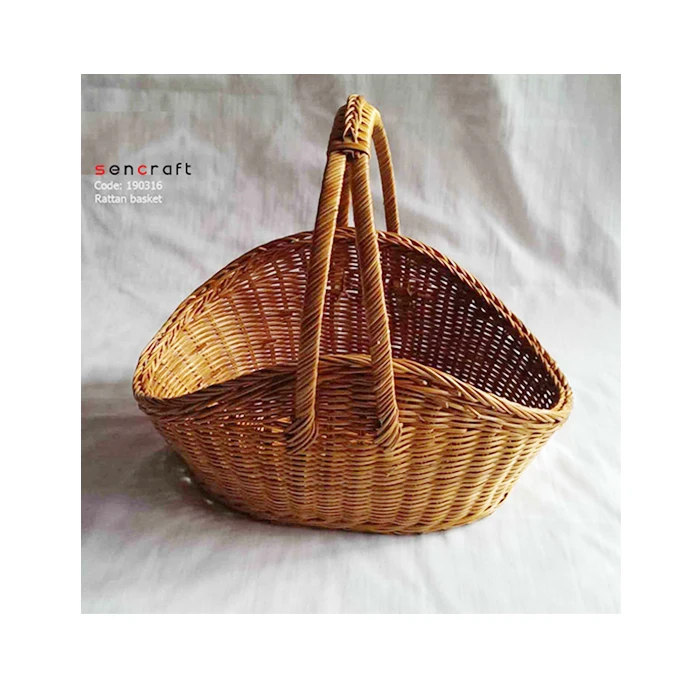 Handmade Rattan Wicker Storage Baskets Storages boxes Container boxes kitchen organizer