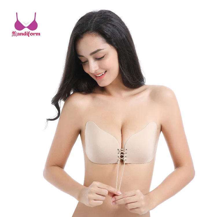 Strapless Adhesive Angel Stick-on Silicone Bra Push Up Bras Skin Wedding Lift It Up Lingerie Angel Goddess Rope Invisible Bra