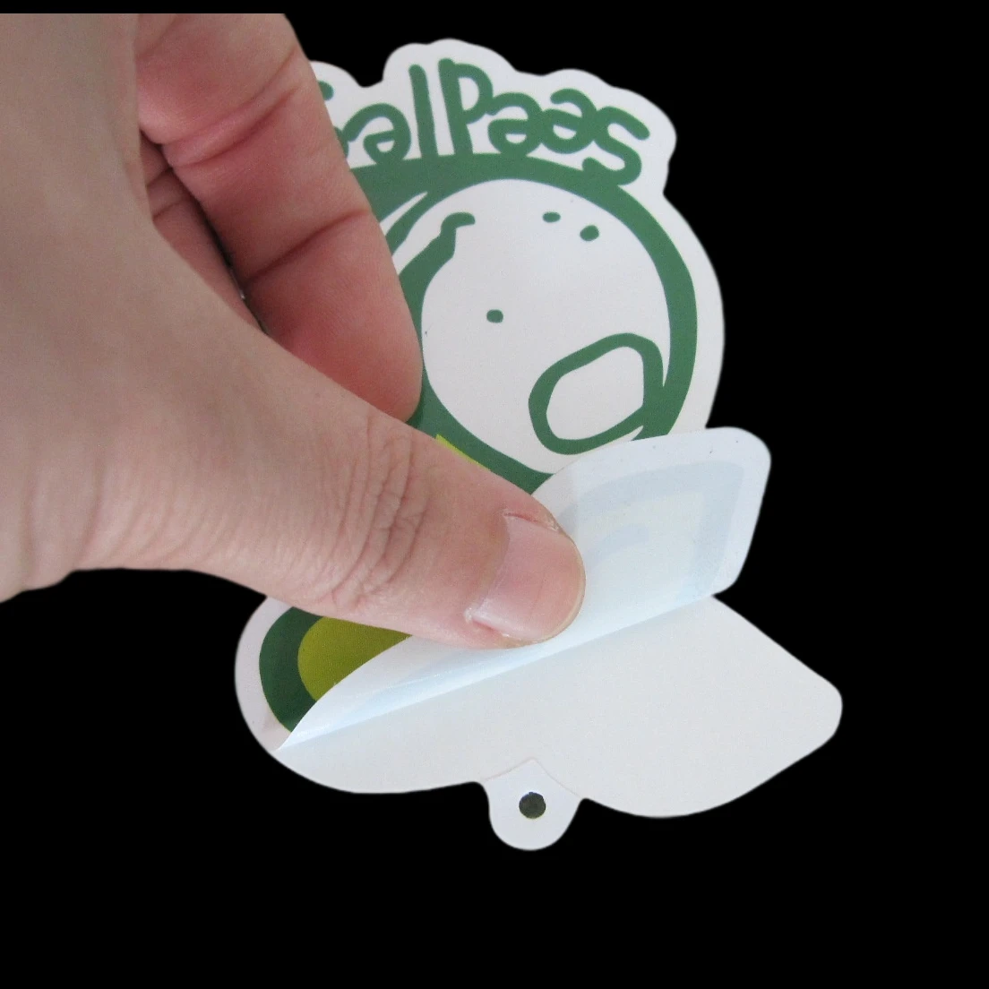 Apparel hang tang stickers Custom Logo Waterproof Vinyl Clothes Hangtag Stickers Die Cut Hang Tag Stickers