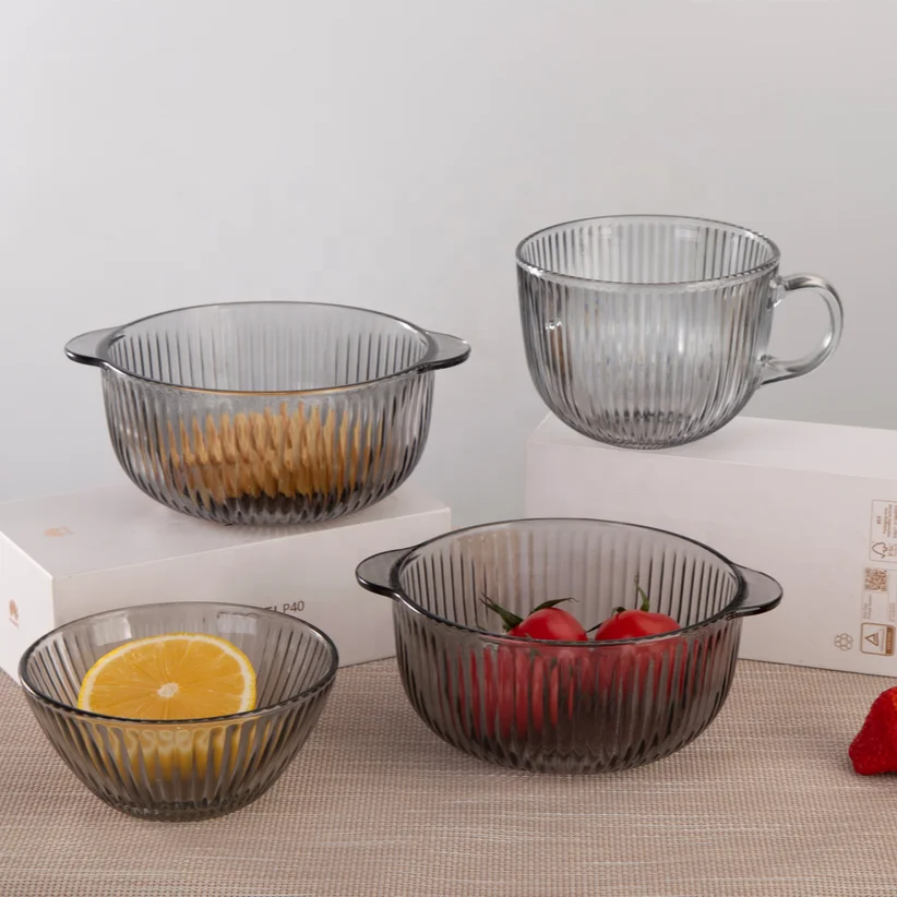 Low MOQ color spray dish plate dinner bowl tea mug water cups dinnerware set various glass dinner set