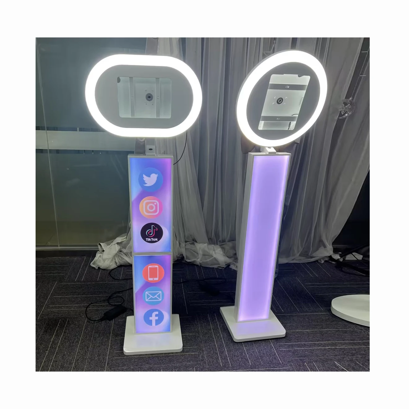 Ipad Based Digital Photo Booth Foldlable Ipad Photo Booth Portable Led Ring Roamer Ipad Photo Booth