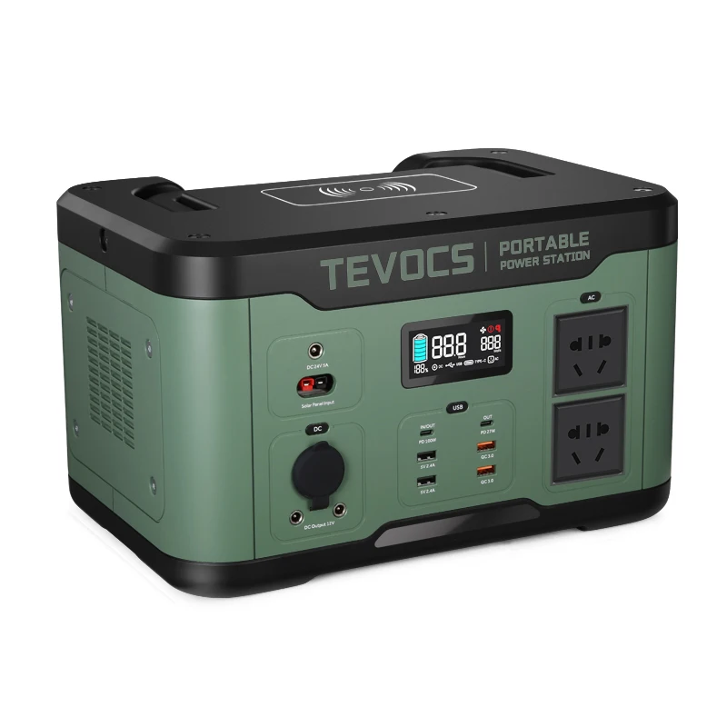 Портативная солнечная электростанция высокой емкости 220 в 2000 для бытовых приборов