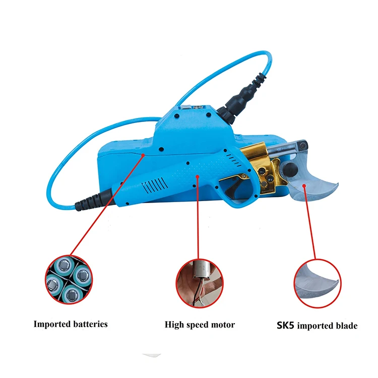 High Quality 45mm-50mm Pruning Electric Gardening Scissors Electric Pruning Shear For Tree Branch Cutting Pruners