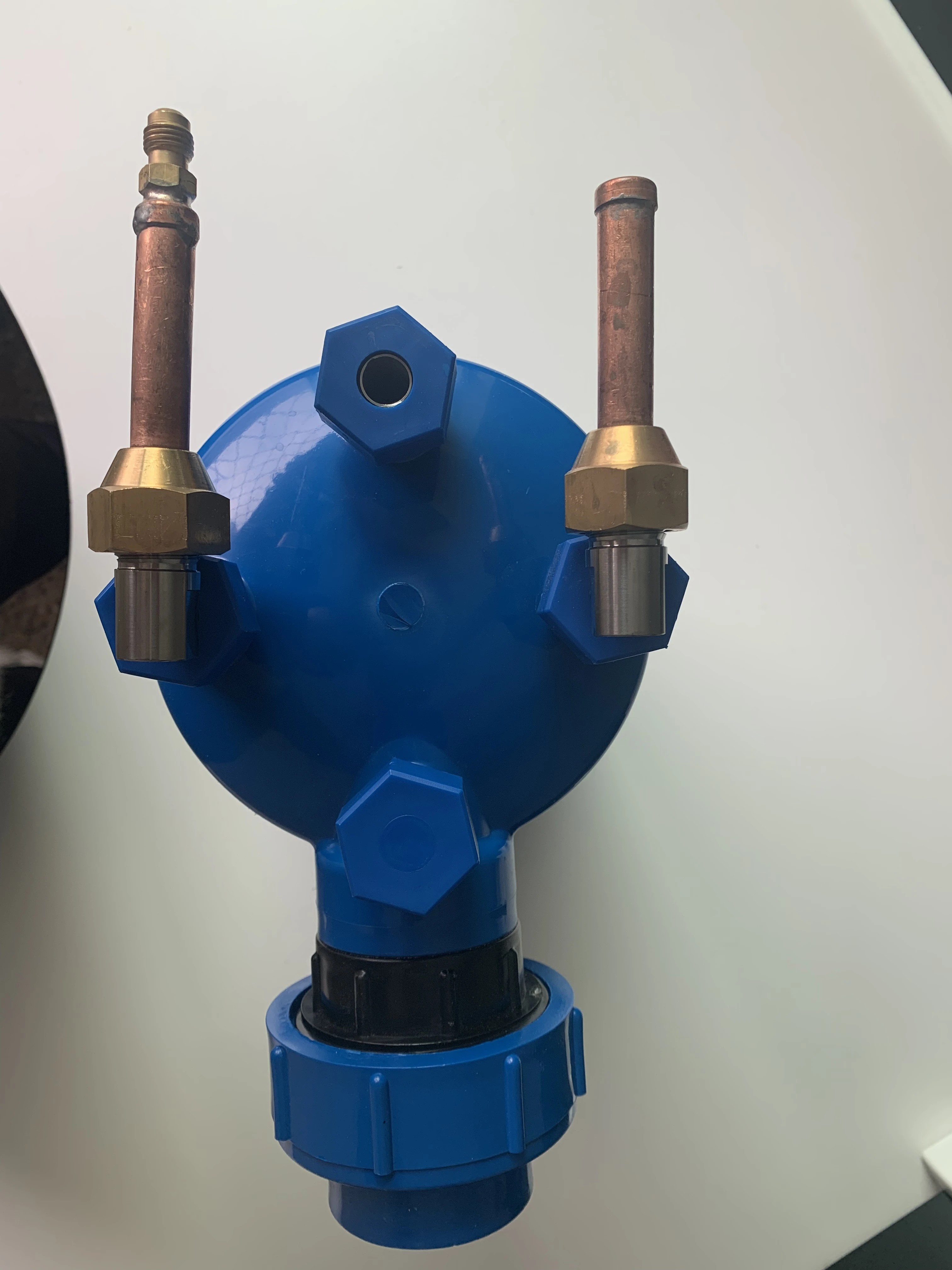 Screwed titanium tube pvc shell heat exchanger heat pump aquarium chiller evaporator