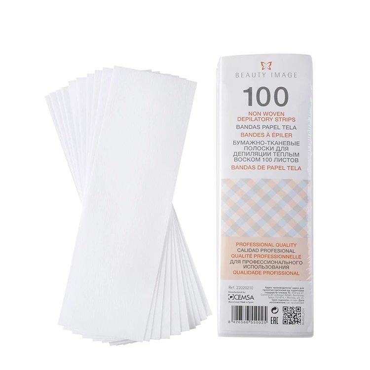 italian disposable non woven depilatory waxing paper strips body hair removal
