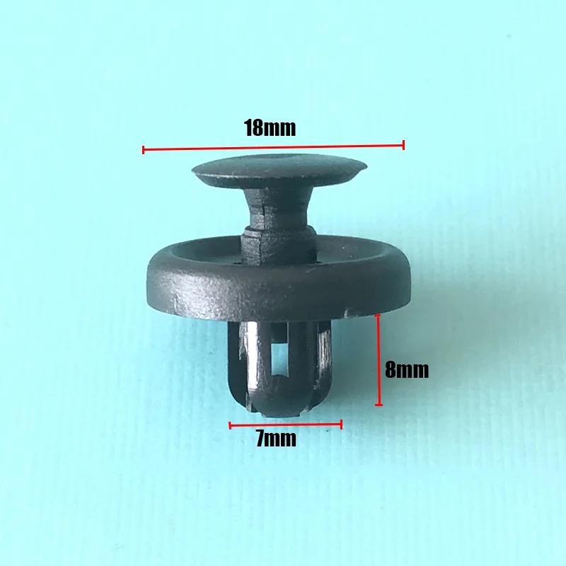 Aoda 20pcs Push Fit Plastic Trim Clips for Subaru Boot & Trunk Lining & Carpets 909130043 7mm Hole Plastic Rivet Trim Clips