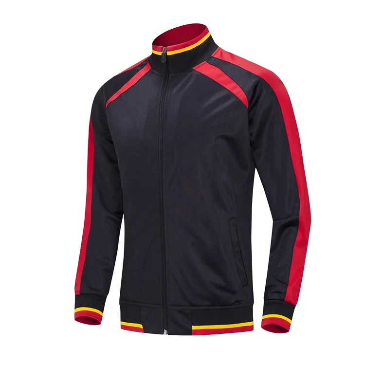 
Casual style autumn long sleeve oem track suits soccer men black blank tracksuits 