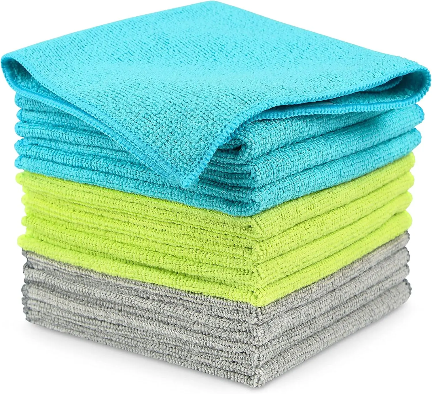 Microfiber Super Soft Absorbent Cleansing Towels Rag for Car Clean Microfiber Towel Dusting Cloth 16 in.x16 in.