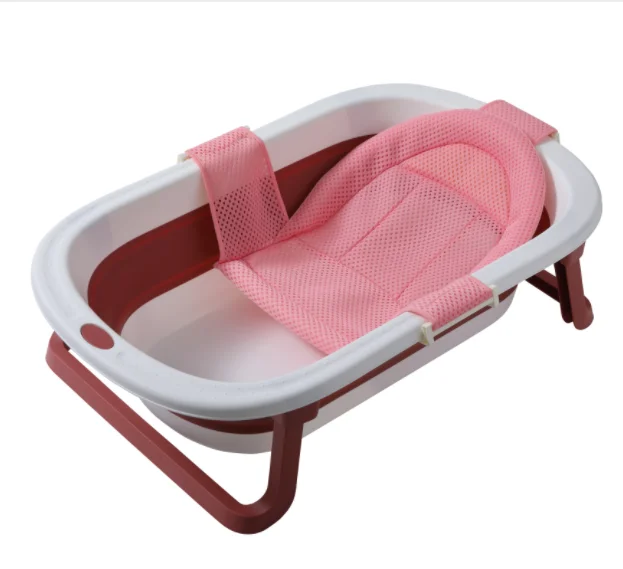
Baby cheap plastic foldable folding battub portable bathtub with bath net 