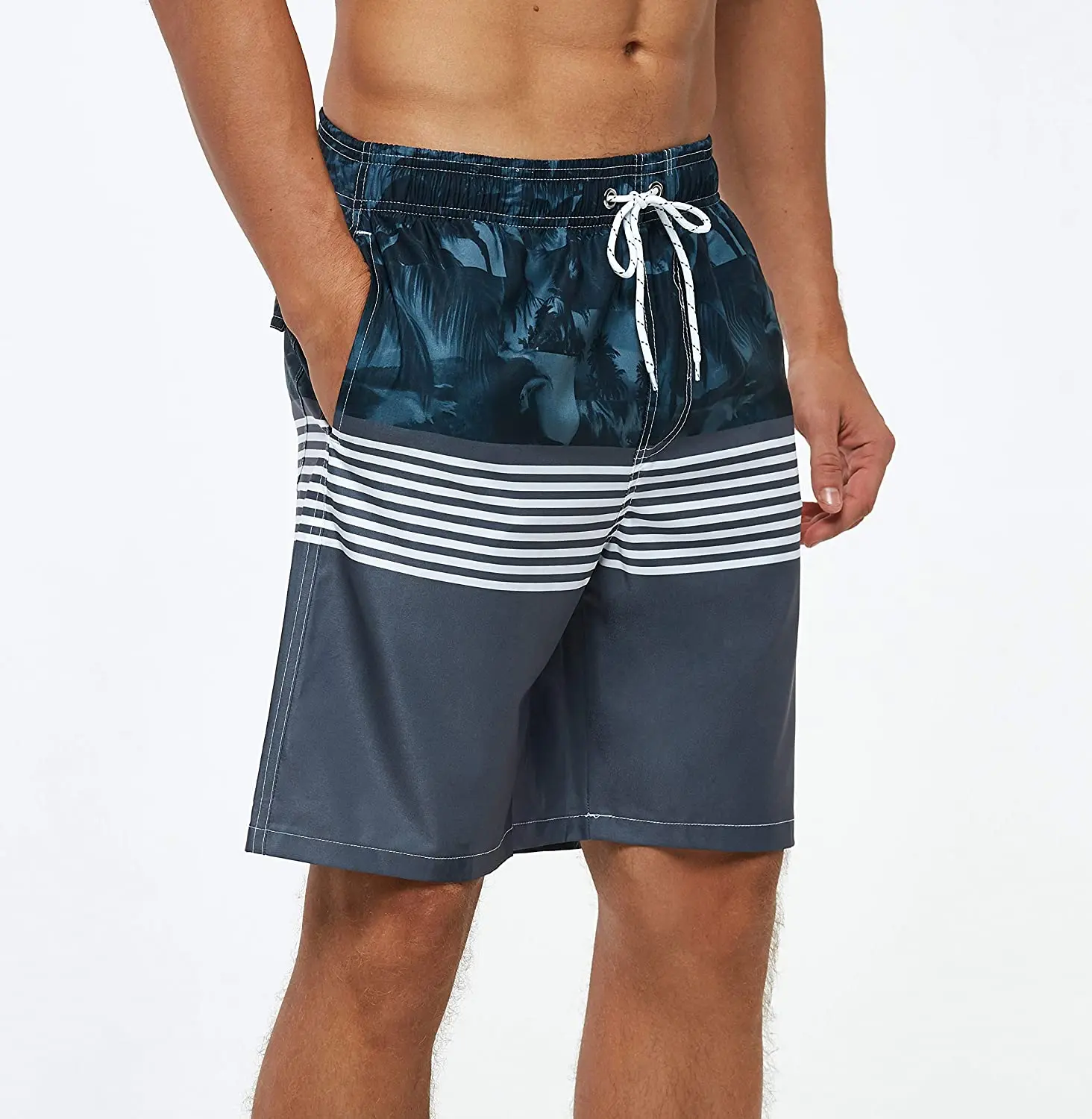 Breathable custom Short Waterproof QUICK DRY Digital Print Plus Size Swim Trunk Beach Swimsuit