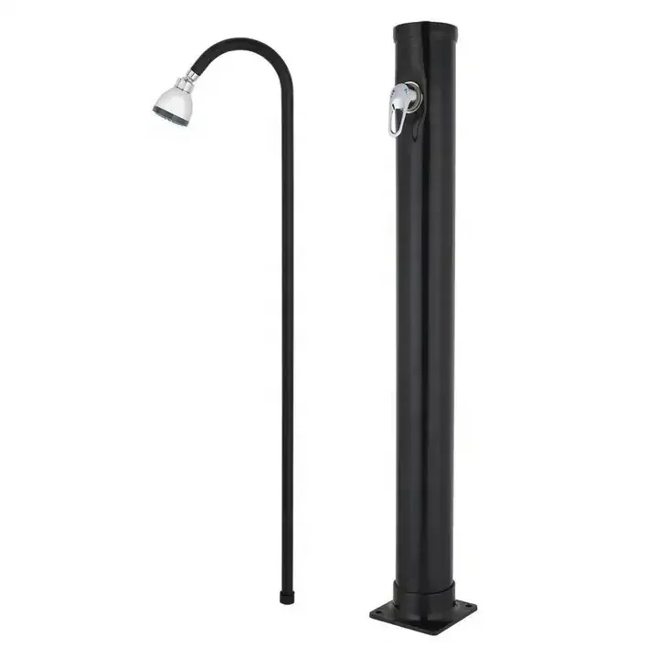 KANGRUN best selling high pressure temperature adjustable UV-resistant PVC black 10L swimming pool outdoor garden solar shower