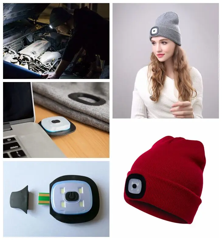 Built-in Mic Speaker Knitted Wireless Headphones Stereo Speaker Musical Wireless Beanie Hat