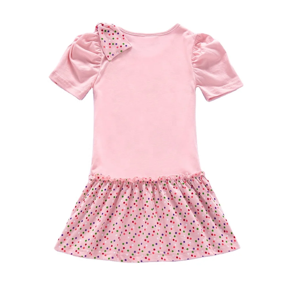 2022 Chinese factory best selling good price custom casual luxury print cotton girls summer dress